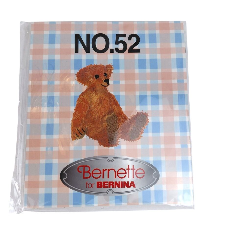Bernette Bernina Teddy Bears Embroidery Designs Card 52 Deco Brother Baby Lock